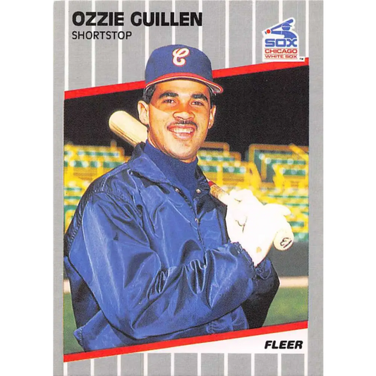 1989 Fleer #497 Ozzie Guillen EX Excellent Chicago White Sox Baseball Card  Image 1