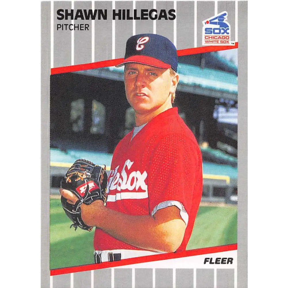 1989 Fleer #498 Shawn Hillegas EX Excellent Chicago White Sox Baseball Card  Image 1