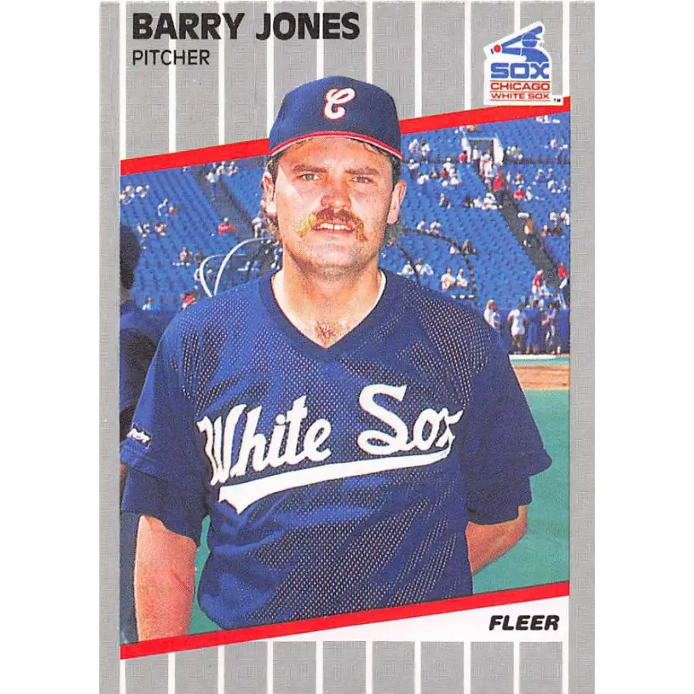 1989 Fleer #500 Barry Jones EX Excellent Chicago White Sox Baseball Card  Image 1