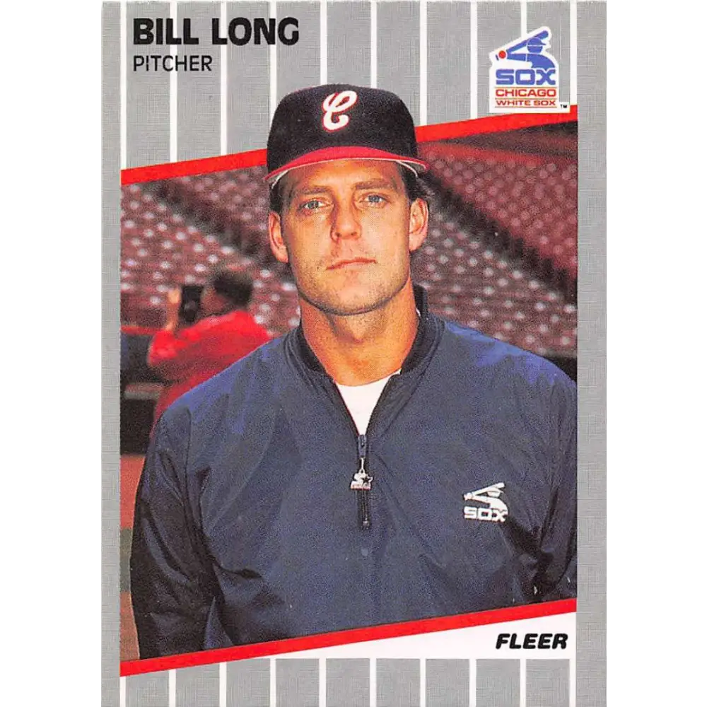 1989 Fleer #501 Bill Long EX Excellent Chicago White Sox Baseball Card  Image 1
