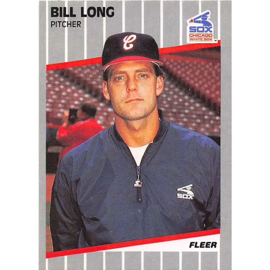 1989 Fleer #501 Bill Long EX Excellent Chicago White Sox Baseball Card  Image 1