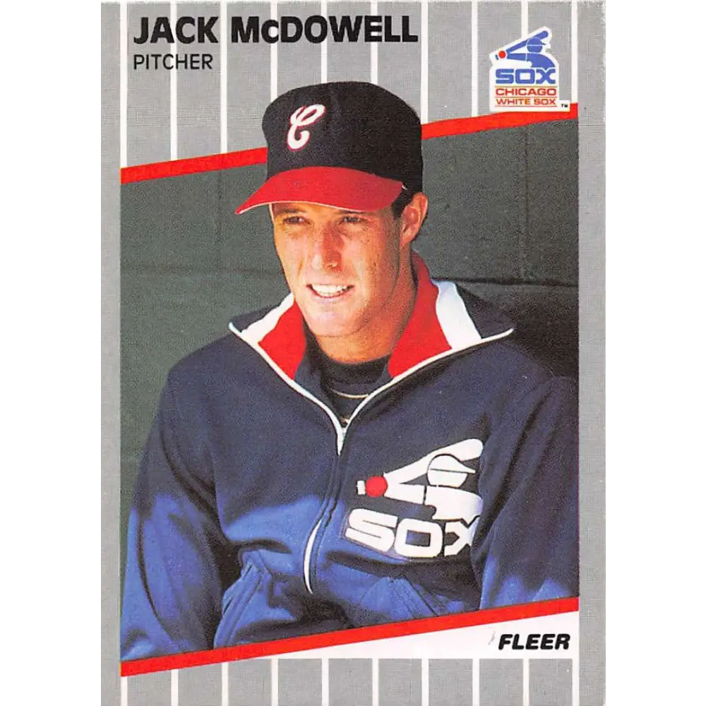 1989 Fleer #504 Jack McDowell EX Excellent Chicago White Sox Baseball Card  Image 1