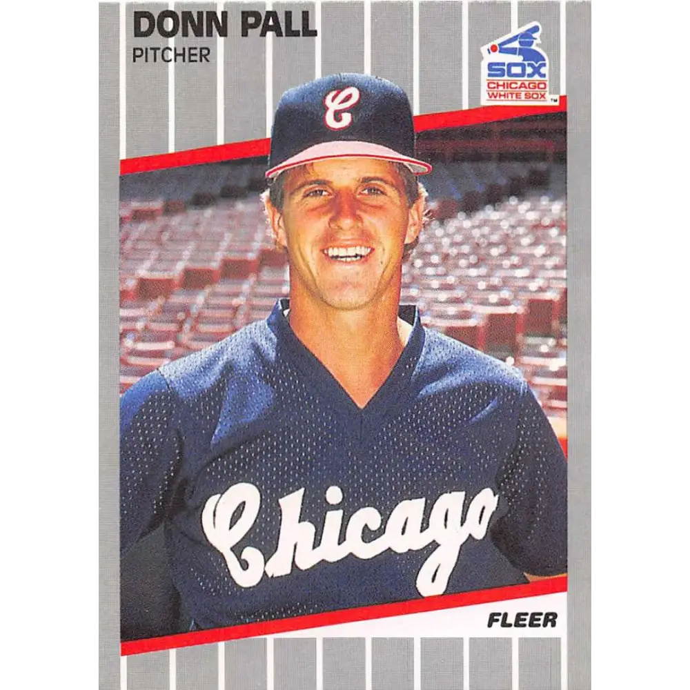 1989 Fleer #505 Donn Pall EX Excellent RC Rookie Chicago White Sox Baseball Card  Image 1