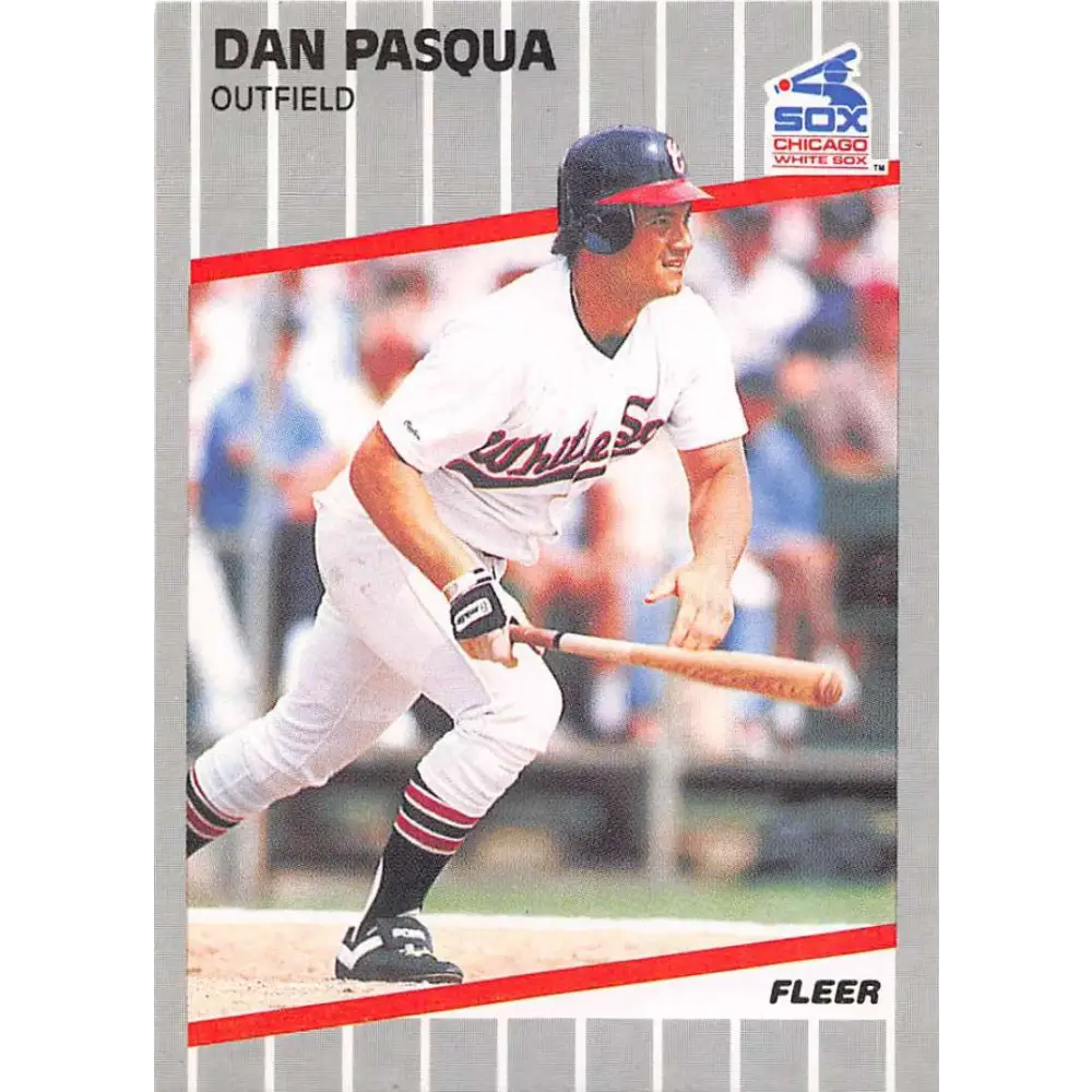 1989 Fleer #507 Dan Pasqua EX Excellent Chicago White Sox Baseball Card  Image 1