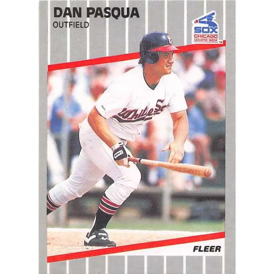 1989 Fleer #507 Dan Pasqua EX Excellent Chicago White Sox Baseball Card  Image 1