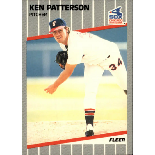 1989 Fleer #508 Ken Patterson EX Excellent Chicago White Sox Baseball Card  Image 1