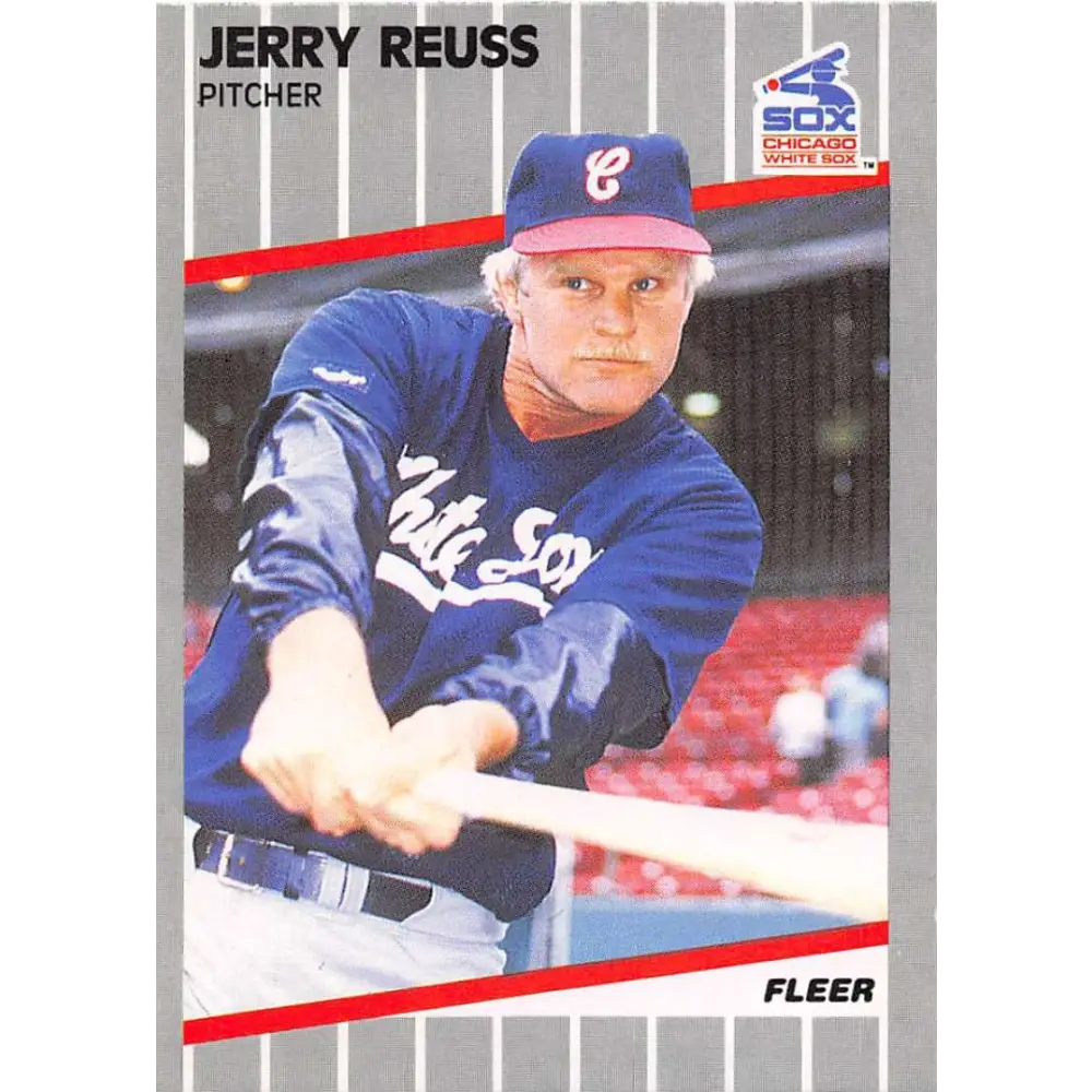 1989 Fleer #510 Jerry Reuss EX Excellent Chicago White Sox Baseball Card  Image 1