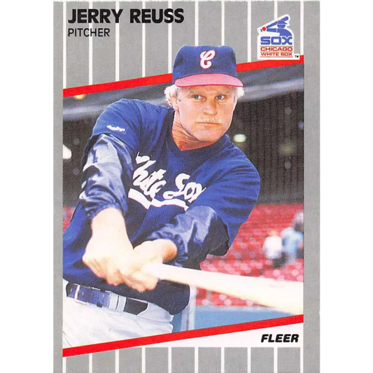 1989 Fleer #510 Jerry Reuss EX Excellent Chicago White Sox Baseball Card  Image 1