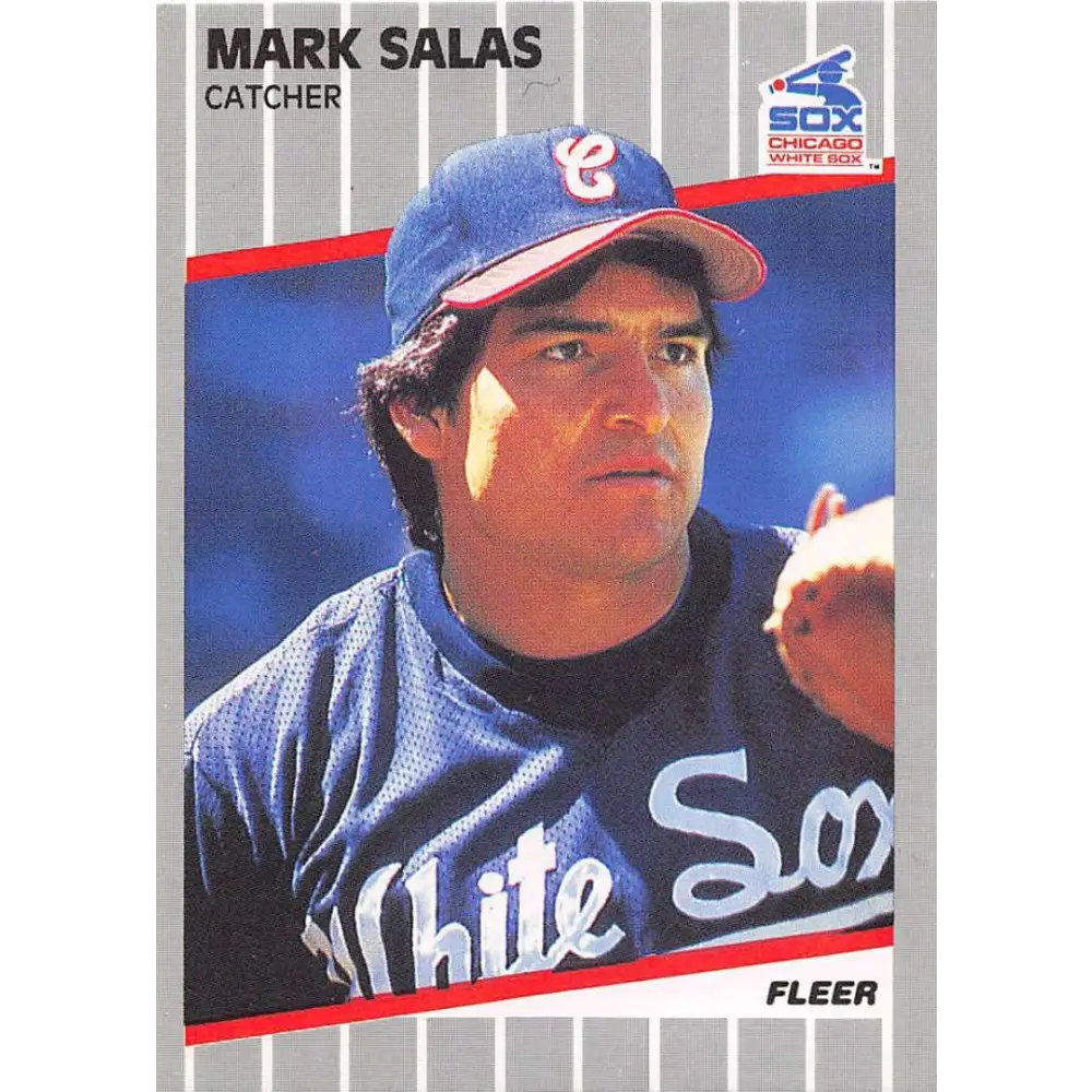 1989 Fleer #511 Mark Salas EX Excellent Chicago White Sox Baseball Card  Image 1