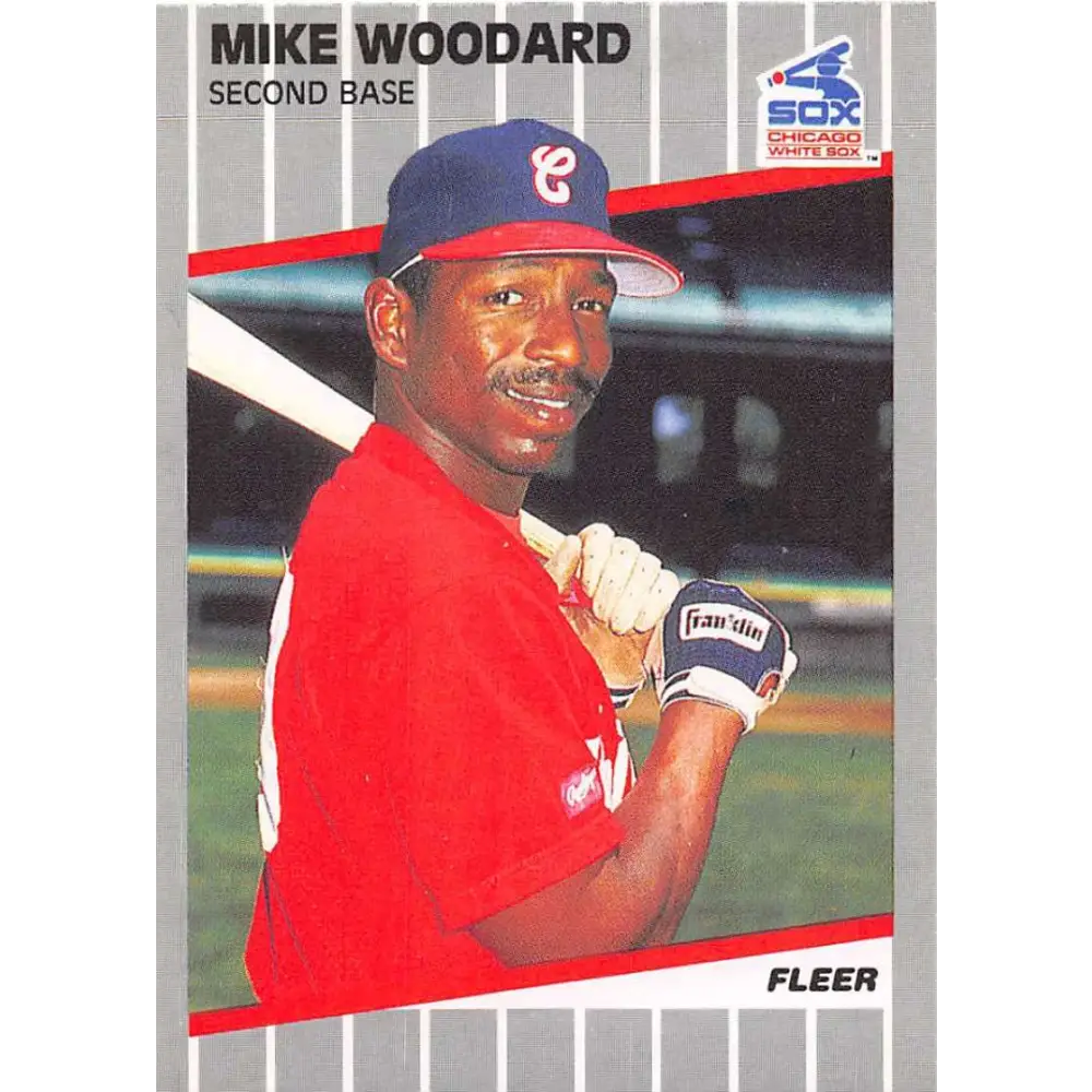 1989 Fleer #513 Mike Woodard EX Excellent Chicago White Sox Baseball Card  Image 1