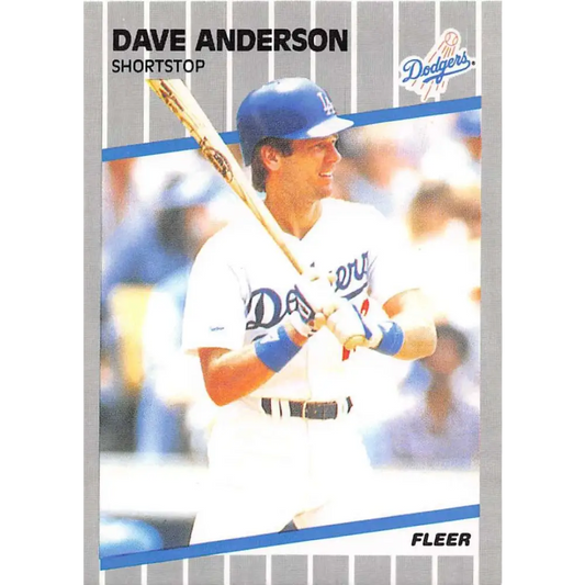 1989 Fleer #53 Dave Anderson EX Excellent Los Angeles Dodgers Baseball Card  Image 1
