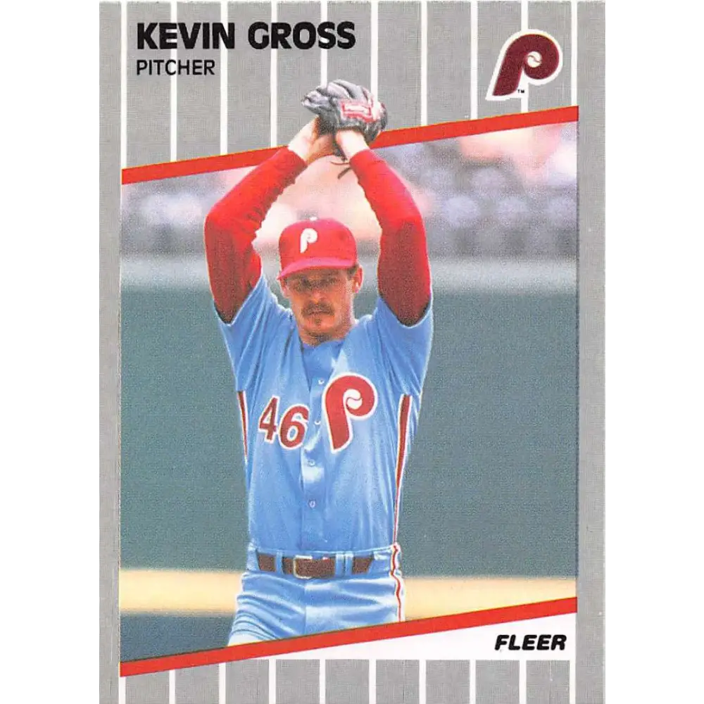 1989 Fleer #569 Kevin Gross EX Excellent Philadelphia Phillies Baseball Card  Image 1