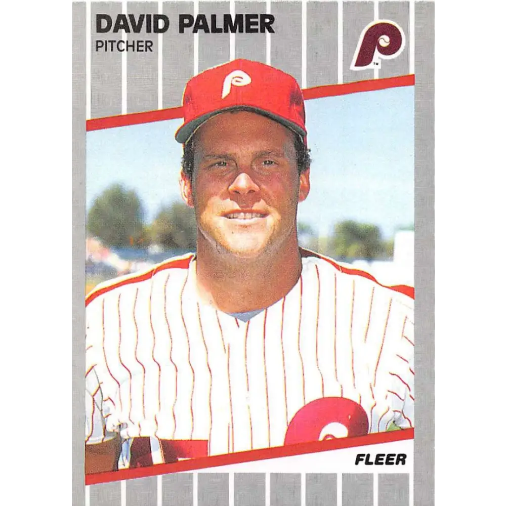 1989 Fleer #577 David Palmer EX Excellent Philadelphia Phillies Baseball Card  Image 1