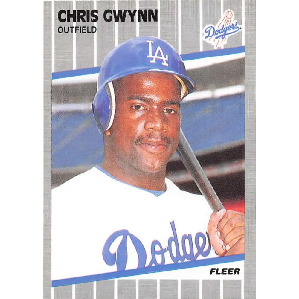 1989 Fleer #59 Chris Gwynn EX Excellent Los Angeles Dodgers Baseball Card  Image 1
