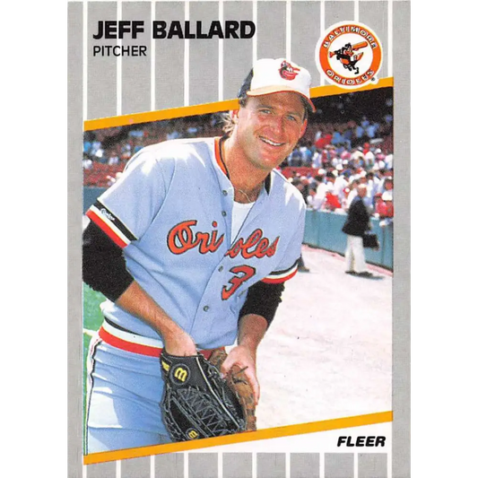 1989 Fleer #607 Jeff Ballard EX Excellent Baltimore Orioles Baseball Card  Image 1