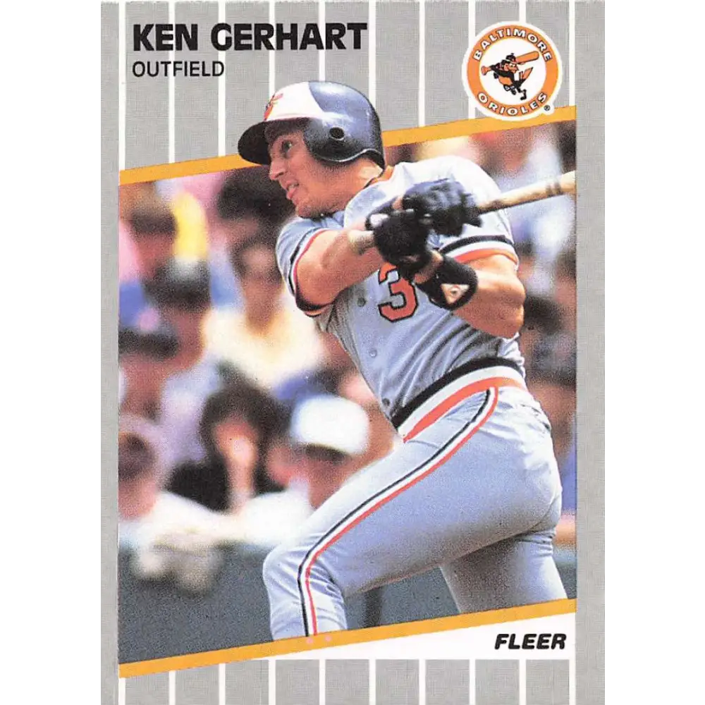 1989 Fleer #609 Ken Gerhart EX Excellent Baltimore Orioles Baseball Card  Image 1