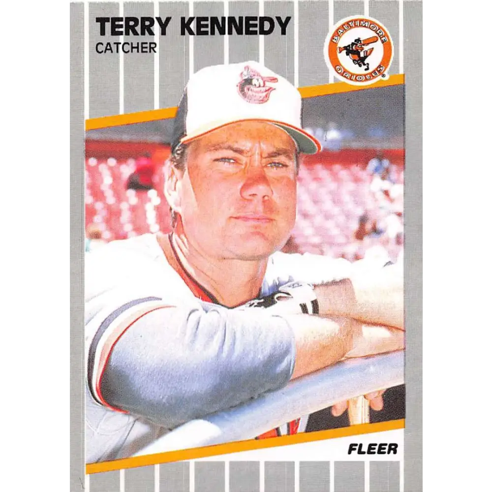 1989 Fleer #610 Terry Kennedy EX Excellent Baltimore Orioles Baseball Card  Image 1