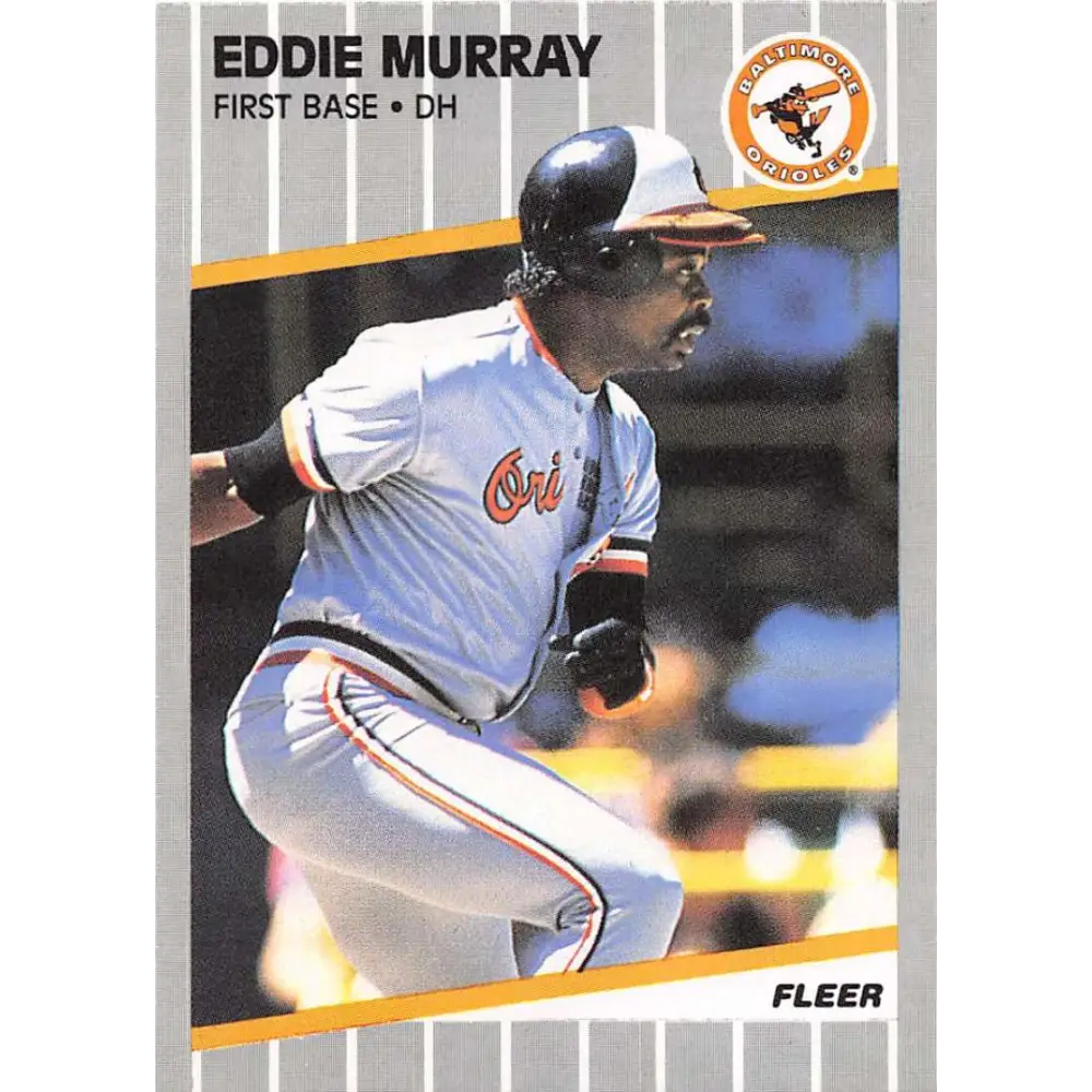 1989 Fleer #611 Eddie Murray EX Excellent Baltimore Orioles Baseball Card  Image 1