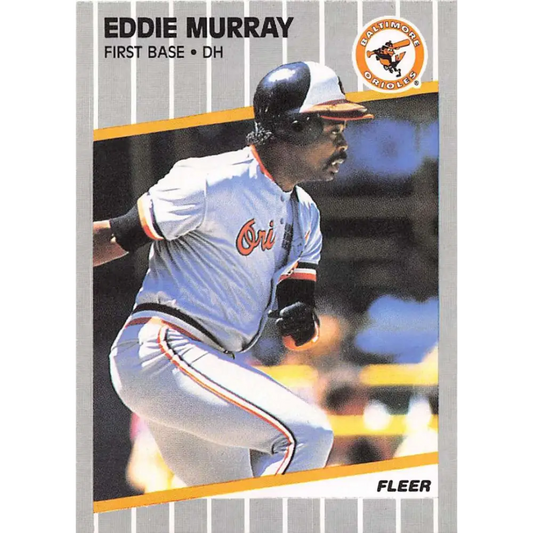 1989 Fleer #611 Eddie Murray EX Excellent Baltimore Orioles Baseball Card  Image 1