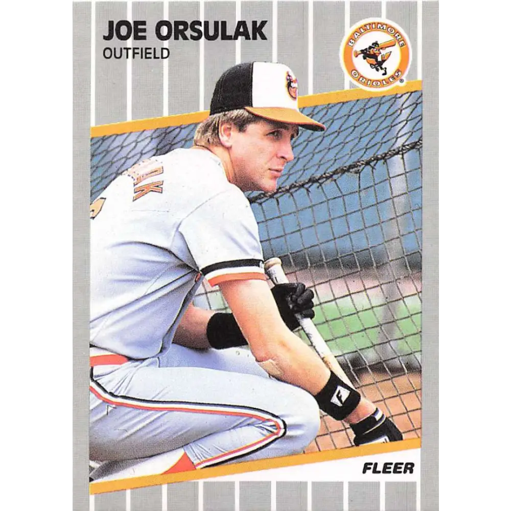 1989 Fleer #614 Joe Orsulak EX Excellent Baltimore Orioles Baseball Card  Image 1