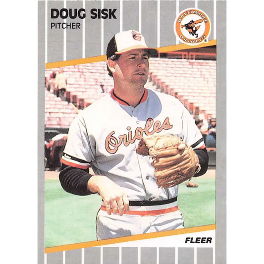 1989 Fleer #621 Doug Sisk EX Excellent Baltimore Orioles Baseball Card  Image 1