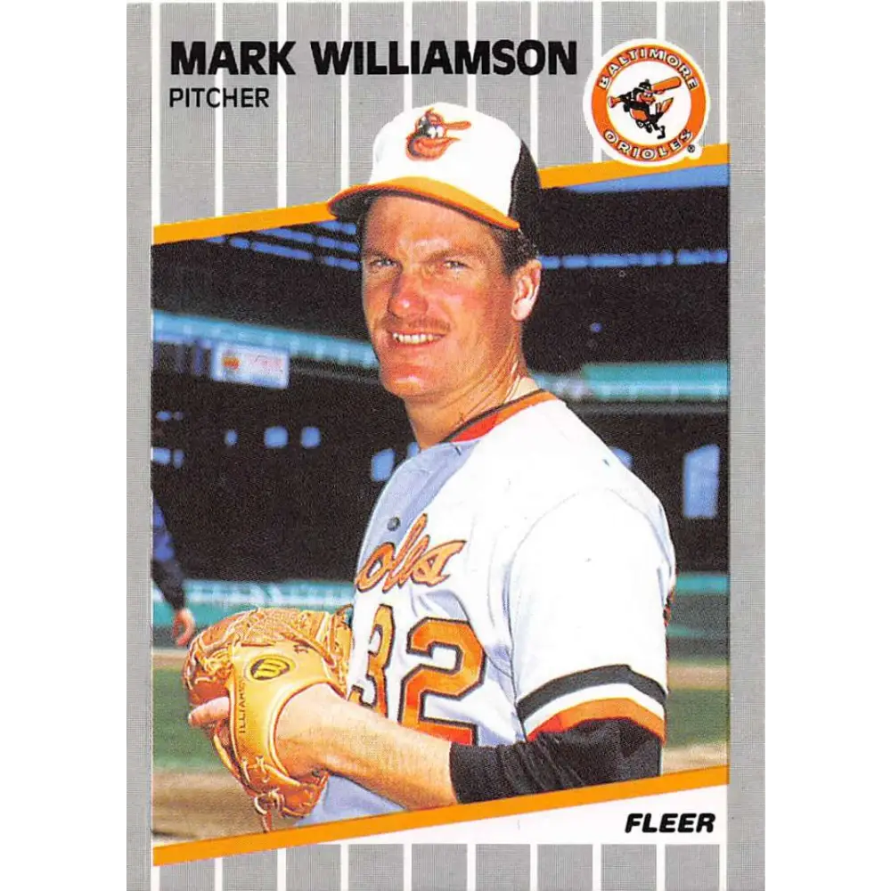 1989 Fleer #626 Mark Williamson EX Excellent Baltimore Orioles Baseball Card  Image 1