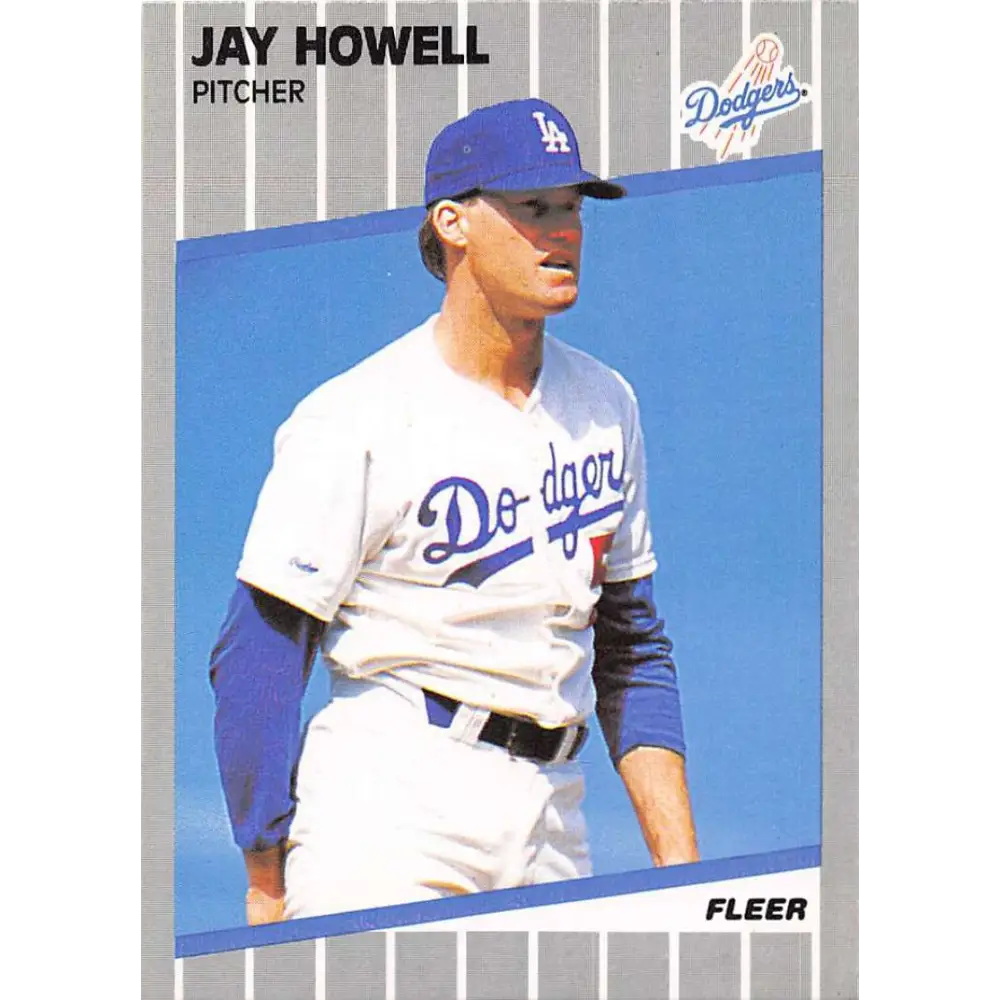 1989 Fleer #64 Jay Howell EX Excellent Los Angeles Dodgers Baseball Card  Image 1
