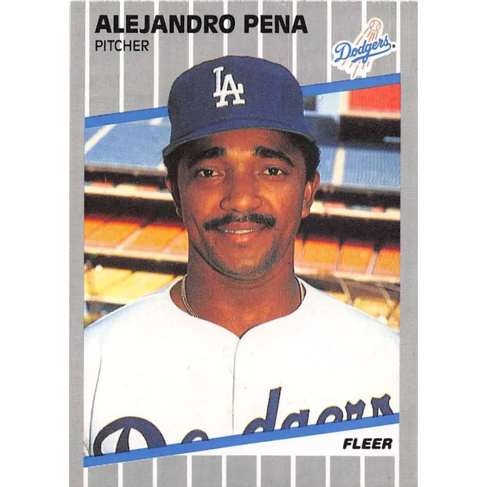 1989 Fleer #69 Alejandro Pena EX Excellent Los Angeles Dodgers Baseball Card  Image 1