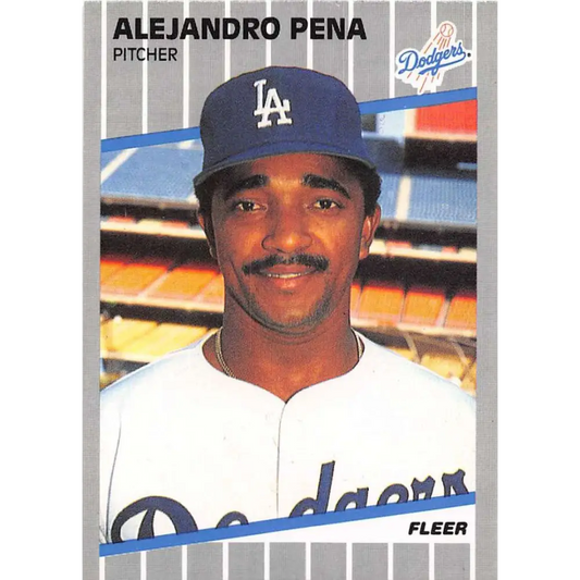 1989 Fleer #69 Alejandro Pena EX Excellent Los Angeles Dodgers Baseball Card  Image 1