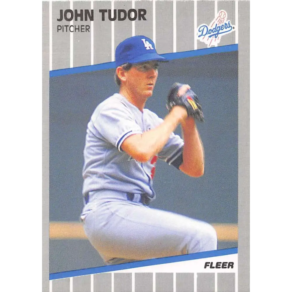 1989 Fleer #75 John Tudor EX Excellent Los Angeles Dodgers Baseball Card  Image 1