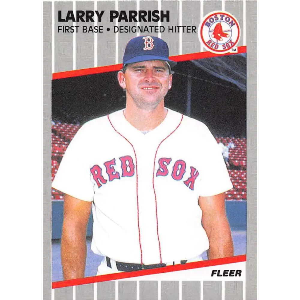 1989 Fleer #94 Larry Parrish EX Excellent Boston Red Sox Baseball Card  Image 1