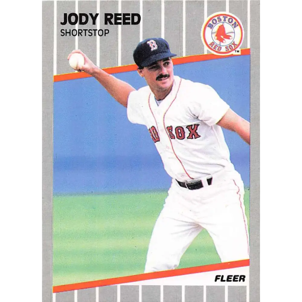 1989 Fleer #96 Jody Reed EX Excellent Boston Red Sox Baseball Card  Image 1