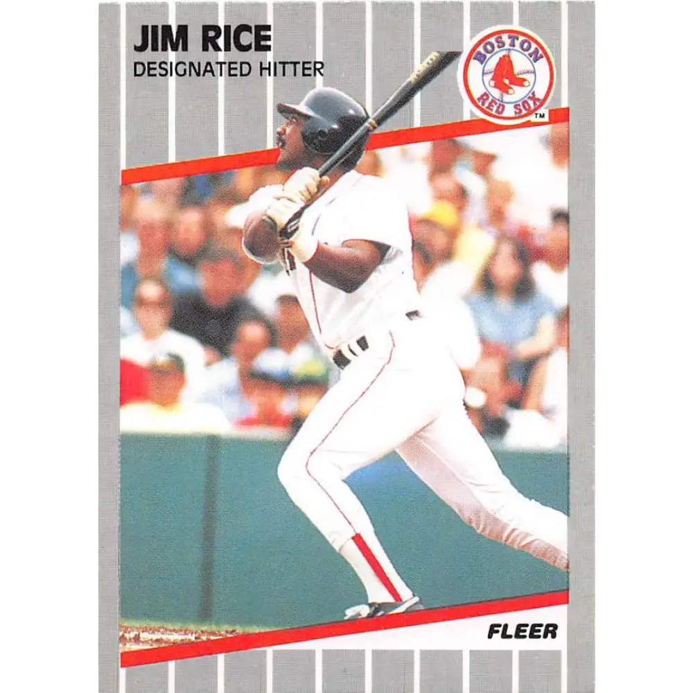1989 Fleer #97 Jim Rice EX Excellent Boston Red Sox Baseball Card  Image 1