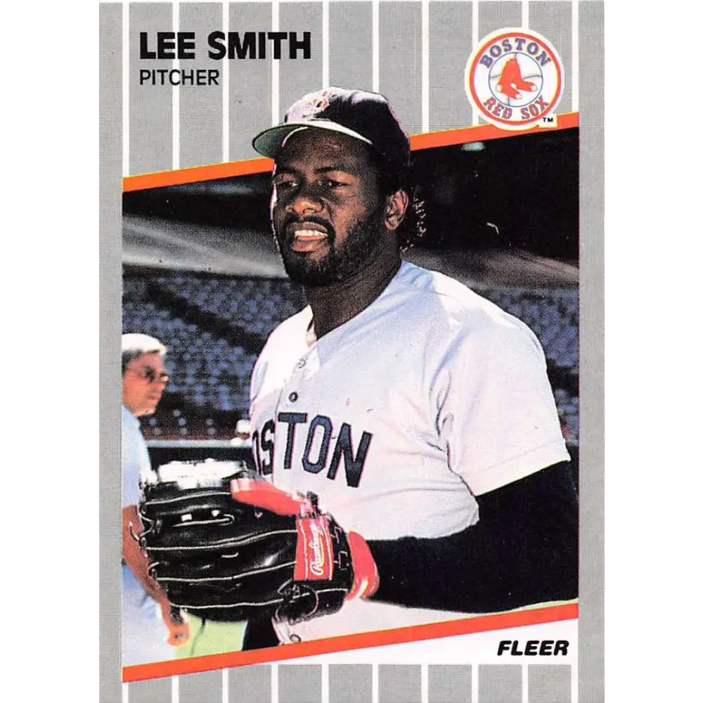 1989 Fleer #99 Lee Smith EX Excellent Boston Red Sox Baseball Card  Image 1