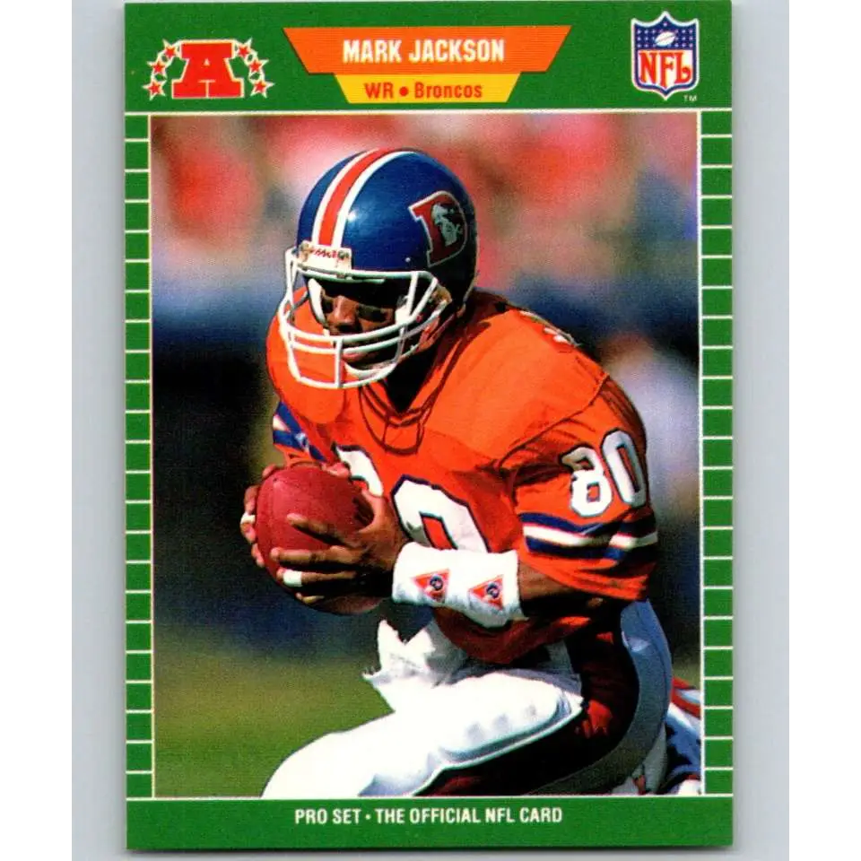 1989 Pro Set #104 Mark Jackson NM-MT Denver Broncos Football Card Image 1