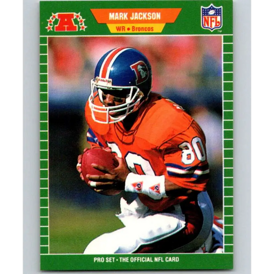 1989 Pro Set #104 Mark Jackson NM-MT Denver Broncos Football Card Image 1