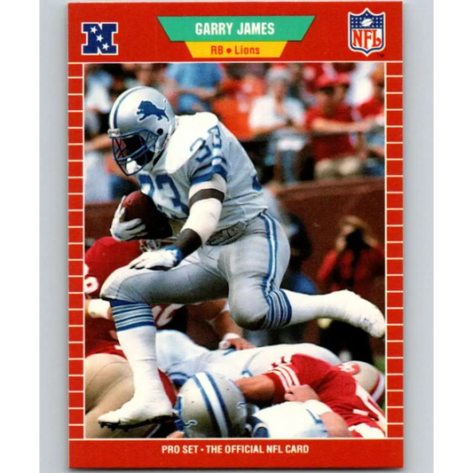 1989 Pro Set #120 Garry James NM-MT Detroit Lions Football Card Image 1