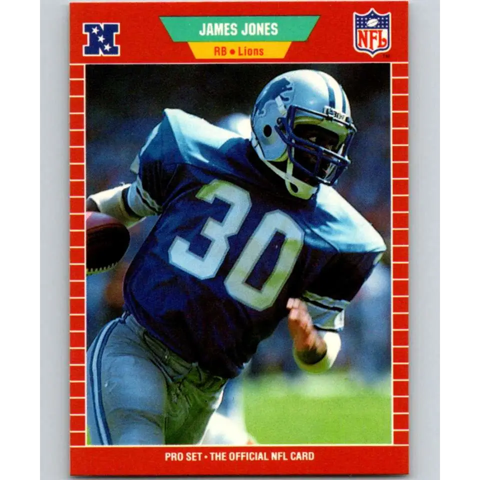 1989 Pro Set #121 James Jones NM-MT Detroit Lions Football Card Image 1