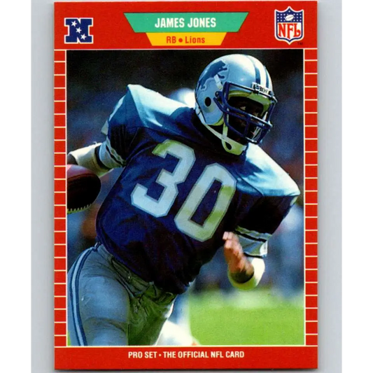 1989 Pro Set #121 James Jones NM-MT Detroit Lions Football Card Image 1