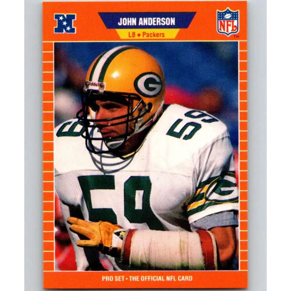 1989 Pro Set #128 John Anderson NM-MT Green Bay Packers Football Card Image 1