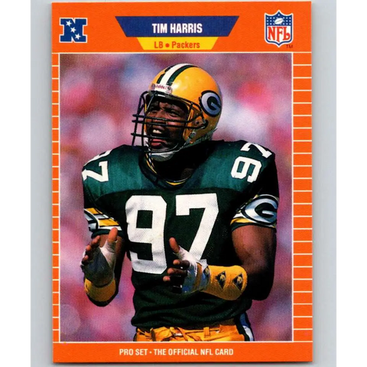 1989 Pro Set #131 Tim Harris NM-MT Green Bay Packers Football Card Image 1