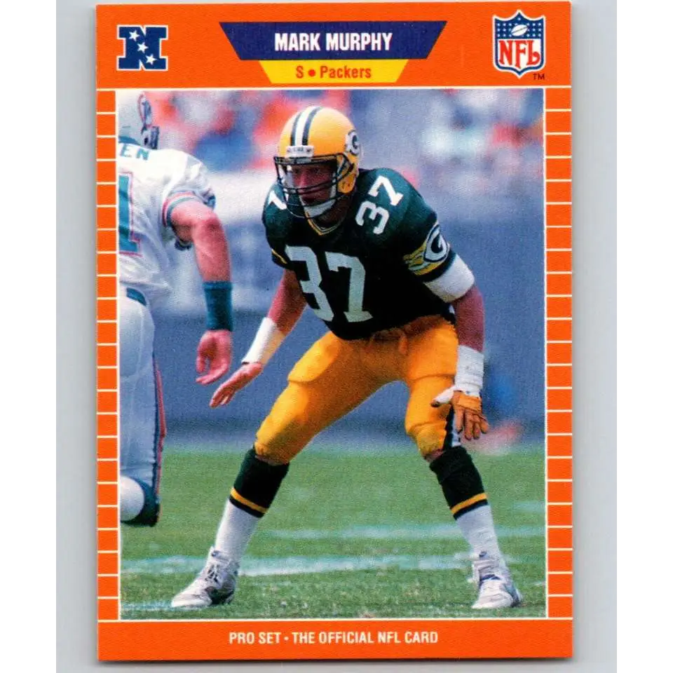 1989 Pro Set #134 Mark Murphy NM-MT Green Bay Packers Football Card Image 1
