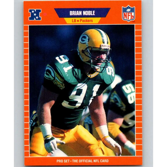 1989 Pro Set #135 Brian Noble NM-MT Green Bay Packers Football Card Image 1