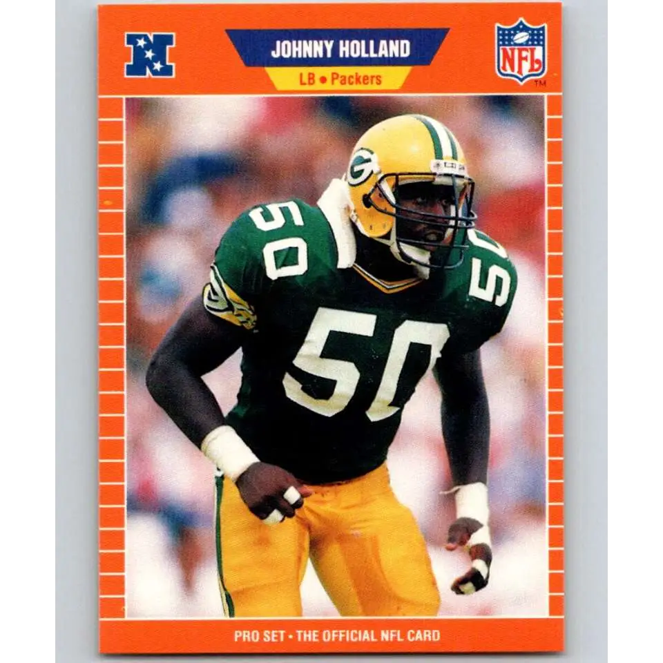 1989 Pro Set #137 Johnny Holland NM-MT Green Bay Packers Football Card Image 1