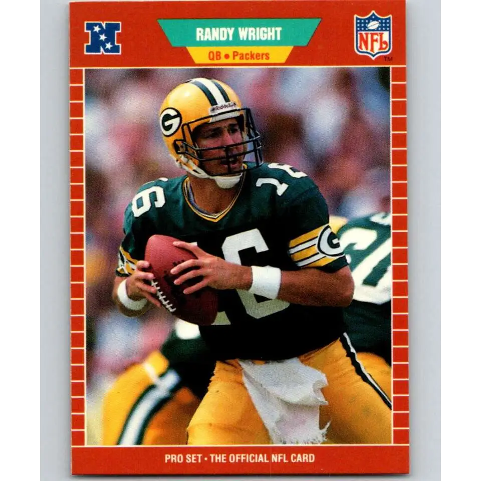 1989 Pro Set #138 Randy Wright NM-MT Green Bay Packers Football Card Image 1