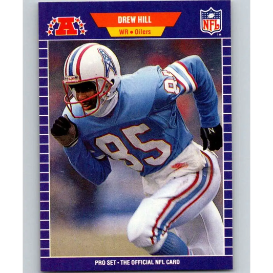 1989 Pro Set #146 Drew Hill NM-MT Houston Oilers Football Card Image 1