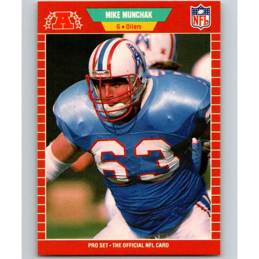 1989 Pro Set #150 Mike Munchak NM-MT Houston Oilers Football Card Image 1