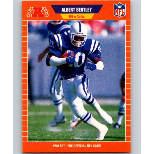 1989 Pro Set #155 Albert Bentley NM-MT Indianapolis Colts Football Card Image 1