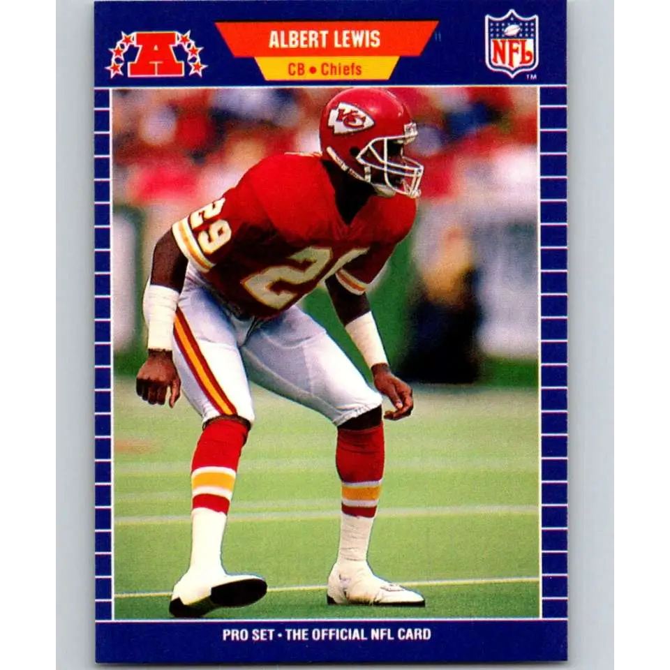 1989 Pro Set #173 Albert Lewis NM-MT Kansas City Chiefs Football Card Image 1