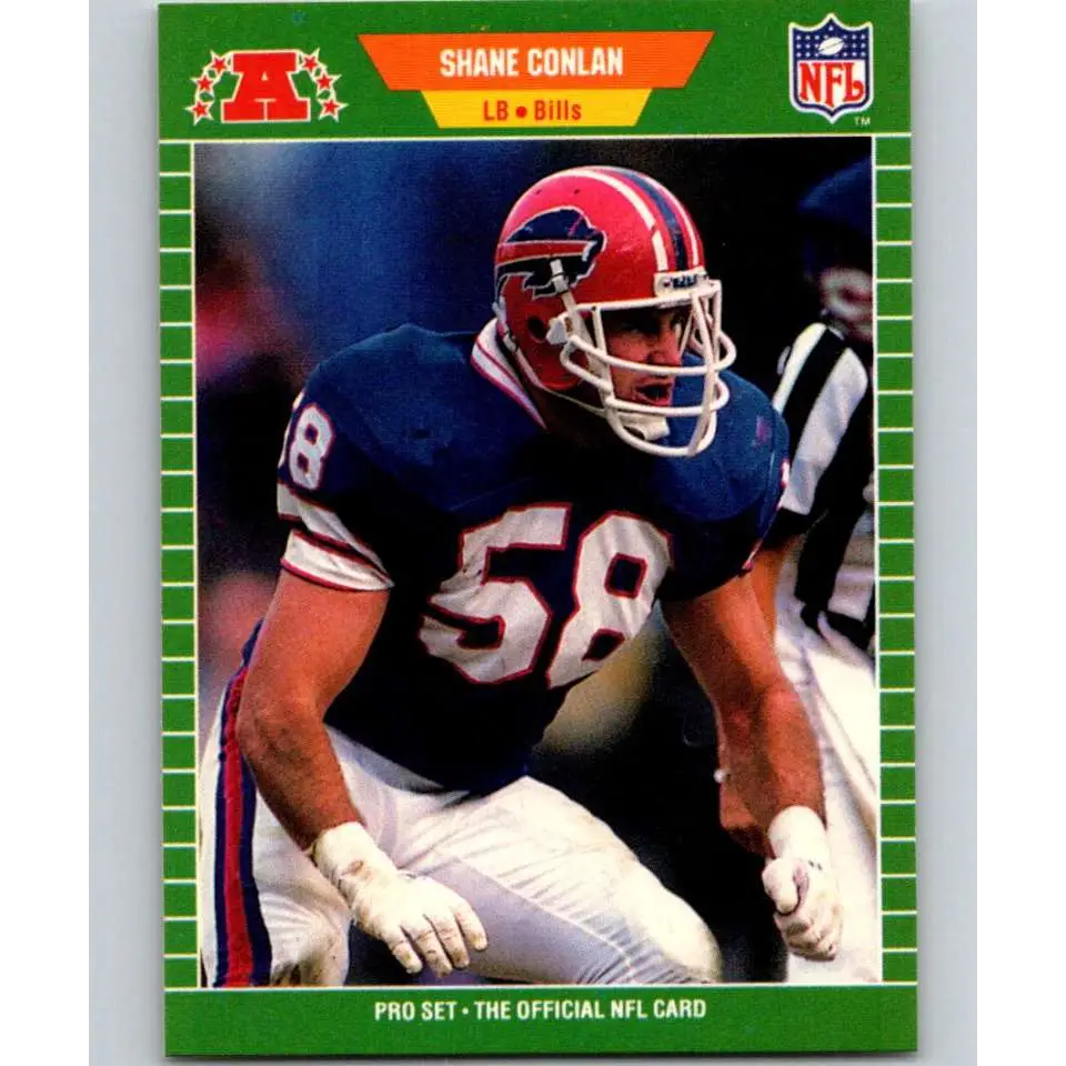 1989 Pro Set #19 Shane Conlan NM-MT Buffalo Bills Football Card Image 1